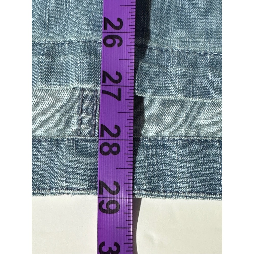 Martha Stewart Everyday Denim Tunic Top Womens Boat Neck 3/4 Sleeve Size Small - Picture 9 of 9